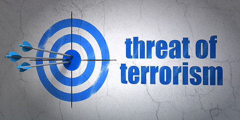 Image showing Politics concept: target and Threat Of Terrorism on wall background