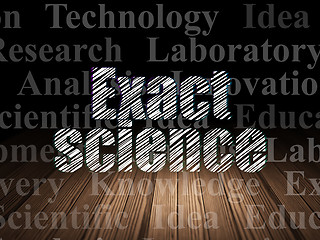 Image showing Science concept: Exact Science in grunge dark room