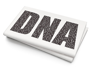 Image showing Health concept: DNA on Blank Newspaper background