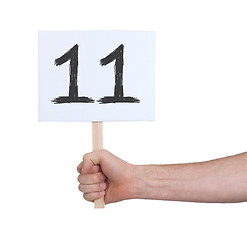 Image showing Sign with a number, 11