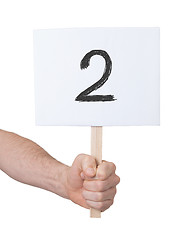Image showing Sign with a number, 2