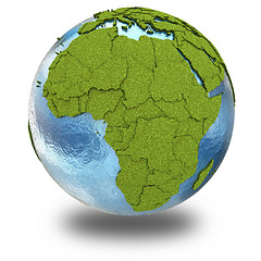 Image showing Africa on planet Earth