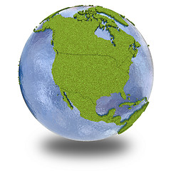 Image showing North America on planet Earth