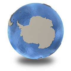 Image showing Antarctica on model of planet Earth