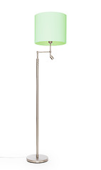 Image showing Green floor lamp, isolated