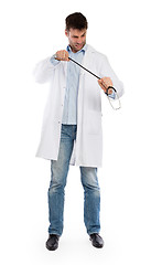 Image showing Male doctor, concept of healthcare and medicine