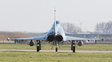 Image showing LEEUWARDEN, NETHERLANDS - APRIL 11, 2016: German Air Force Eurof