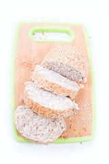 Image showing bread  on cutting board