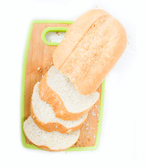 Image showing bread  on cutting board