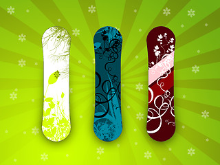 Image showing snowboard