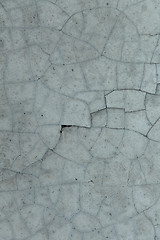 Image showing cracked gray concrete wall texture