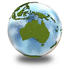 Image showing Australia on planet Earth