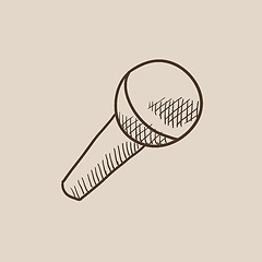 Image showing Microphone sketch icon.