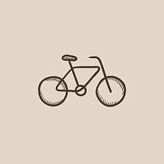 Image showing Bicycle sketch icon.
