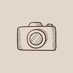 Image showing Camera sketch icon.