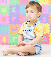Image showing Portrait of a little boy