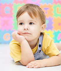 Image showing Portrait of a little boy