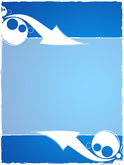 Image showing Blue decoration background