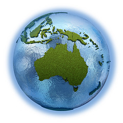 Image showing Australia on planet Earth