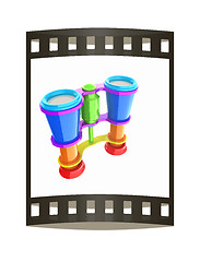 Image showing binoculars. The film strip