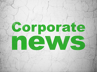 Image showing News concept: Corporate News on wall background