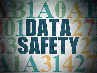 Image showing Information concept: Data Safety on Digital Data Paper background