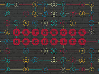 Image showing Software concept: Database Security on wall background