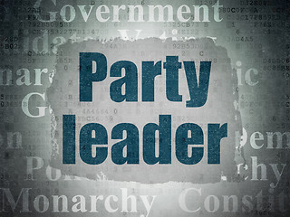 Image showing Political concept: Party Leader on Digital Data Paper background