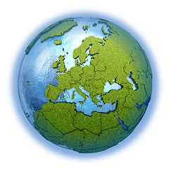 Image showing Europe on planet Earth