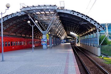 Image showing Railroad station in Domodedovo airport