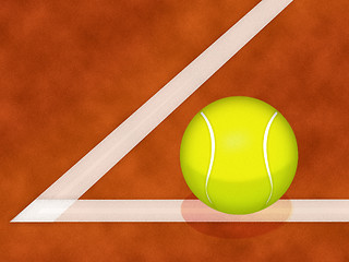 Image showing Tennis ball