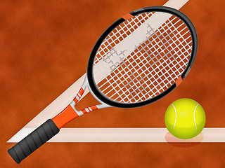 Image showing Tennis ball