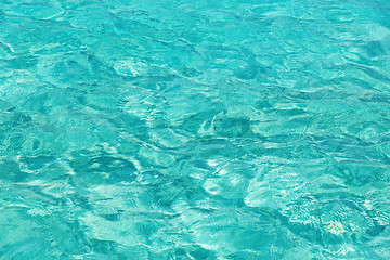 Image showing sea or ocean blue transparent water