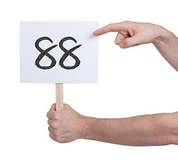 Image showing Sign with a number, 88