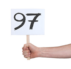 Image showing Sign with a number, 97