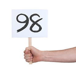 Image showing Sign with a number, 98