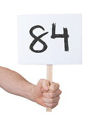 Image showing Sign with a number, 84