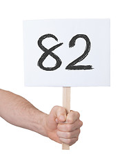 Image showing Sign with a number, 82