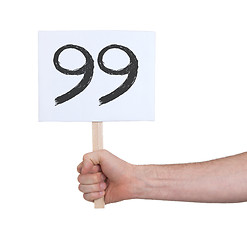 Image showing Sign with a number, 99