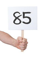 Image showing Sign with a number, 85