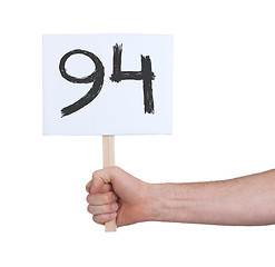 Image showing Sign with a number, 94