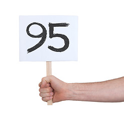 Image showing Sign with a number, 95