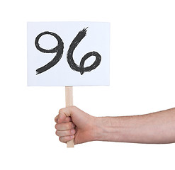 Image showing Sign with a number, 96