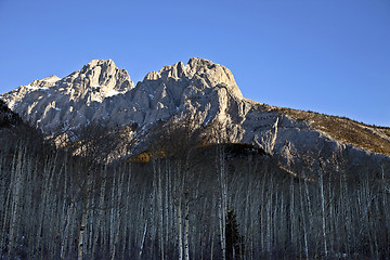 Image showing Rocky Mountains in Winter Canada