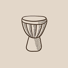 Image showing Timpani sketch icon.