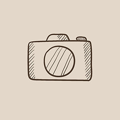 Image showing Camera sketch icon.