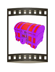 Image showing cartoon chest. The film strip