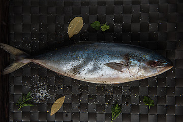 Image showing raw tuna fish