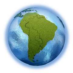 Image showing South America on planet Earth