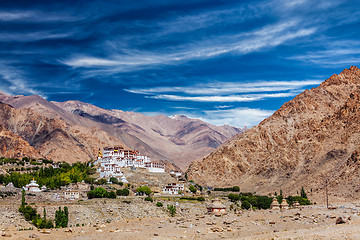 Image showing Likir Gompa Tibetan Buddhist monastery in Himalayas